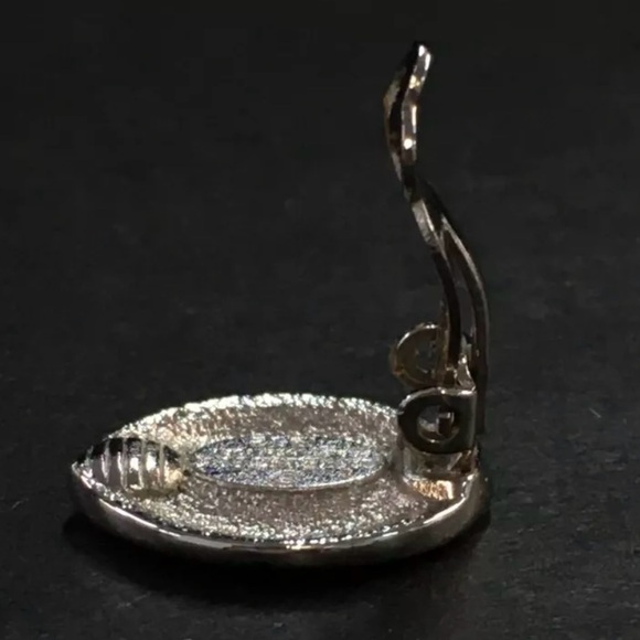 Givenchy Vintage Rhinestone Clip-on Earrings - Picture 6 of 7